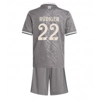 Real Madrid Antonio Rudiger #22 Tredje sæt Børn 2024-25 Kortærmet (+ Korte bukser)